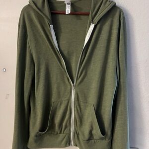 Alternative Men's and Women’s Olive Green Lightweight Jacket, Small
